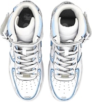 【客製化球鞋】 Nike Air Force 1 Mid 動感二次元 手繪結構線 墨線 中幫 板鞋 GS 藍灰 Shop 【客製化球鞋】 Nike Air Force 1 Mid 動感二次元 手繪結構線 墨線 中幫 板鞋 GS 藍灰