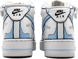 【客製化球鞋】 Nike Air Force 1 Mid 動感二次元 手繪結構線 墨線 中幫 板鞋 GS 藍灰 Purchase 【客製化球鞋】 Nike Air Force 1 Mid 動感二次元 手繪結構線 墨線 中幫 板鞋 GS 藍灰
