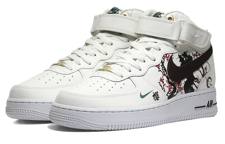 Lookbook [Zapatillas Personalizadas] Nike Air Force 1 Mid 'Cloud Lily Sakura Day' DR9513-100(Team10-云裳百合）