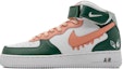 Buy カスタムAF1ミッド クリームピンクグリーン CW2289-111(Team16-男款奶油冰淇淋)