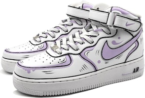ナイキAF1ミッド カスタム「紫灰アニメ」
(Nike AF1 Mid Kasutamu "Shi-hai Anime") CW2289-111(Team16-男款动感二次元紫灰) Lookbook ナイキAF1ミッド カスタム「紫灰アニメ」
(Nike AF1 Mid Kasutamu "Shi-hai Anime") CW2289-111(Team16-男款动感二次元紫灰)