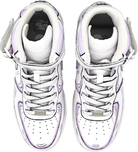 【定制球鞋】Nike Air Force 1 Mid 動感二次元 手繪結構線 墨線 中幫 板鞋 男款 紫灰 Shop 【定制球鞋】Nike Air Force 1 Mid 動感二次元 手繪結構線 墨線 中幫 板鞋 男款 紫灰