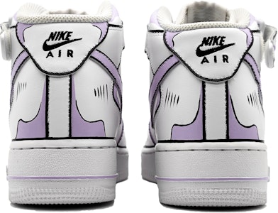 【定制球鞋】Nike Air Force 1 Mid 動感二次元 手繪結構線 墨線 中幫 板鞋 男款 紫灰 Purchase 【定制球鞋】Nike Air Force 1 Mid 動感二次元 手繪結構線 墨線 中幫 板鞋 男款 紫灰