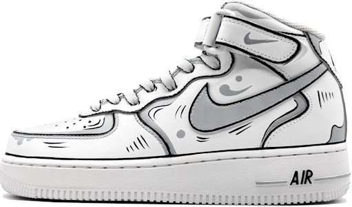カスタム Nike Air Force 1 Mid "ダイナミック黒灰" CW2289-111(Team16-男款动感二次元黑灰) Buy カスタム Nike Air Force 1 Mid "ダイナミック黒灰" CW2289-111(Team16-男款动感二次元黑灰)