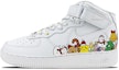 Buy 【客製球鞋】Nike Air Force 1 Mid 空軍一號 是在玩鞋 聖誕全家福 彩色塗鴉 中幫 板鞋 GS 白色