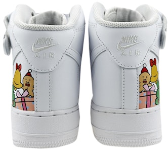 【客製球鞋】Nike Air Force 1 Mid 空軍一號 是在玩鞋 聖誕全家福 彩色塗鴉 中幫 板鞋 GS 白色 Purchase 【客製球鞋】Nike Air Force 1 Mid 空軍一號 是在玩鞋 聖誕全家福 彩色塗鴉 中幫 板鞋 GS 白色