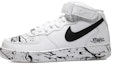 Buy Zapatillas Nike Air Force 1 Mid 'Salpicadura de Tinta Blanco-Negro' CW2289-111(Team10-泼墨解构男白黑QD)