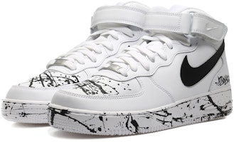 Zapatillas Nike Air Force 1 Mid 'Salpicadura de Tinta Blanco-Negro' CW2289-111(Team10-泼墨解构男白黑QD) Lookbook Zapatillas Nike Air Force 1 Mid 'Salpicadura de Tinta Blanco-Negro' CW2289-111(Team10-泼墨解构男白黑QD)