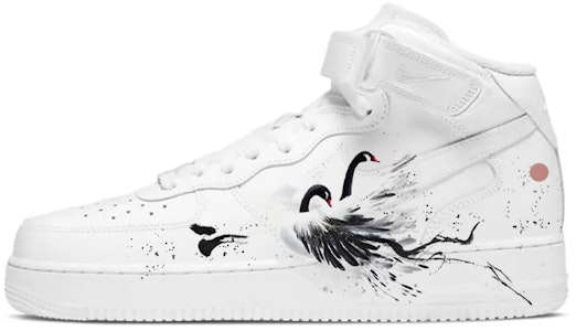 나이키 에어포스 1 미드 '잉크 스완' (화이트) CW2289-111(Team10-水墨天鹅) Buy 나이키 에어포스 1 미드 '잉크 스완' (화이트) CW2289-111(Team10-水墨天鹅)