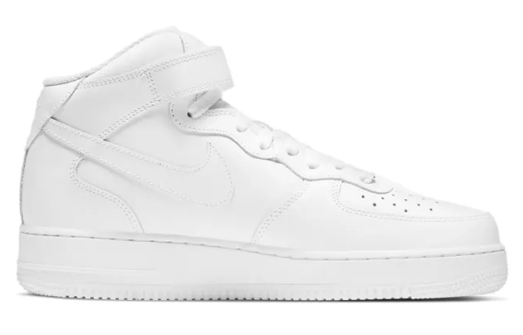 Lookbook [Sepatu Kustom] Nike Air Force 1 Mid 'Ink Swan - Putih Bersih' CW2289-111(Team10-水墨天鹅)