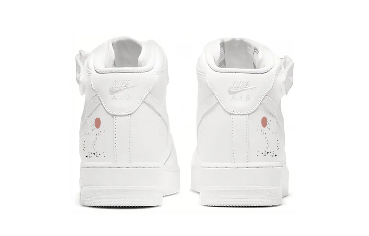 Purchase [Sepatu Kustom] Nike Air Force 1 Mid 'Ink Swan - Putih Bersih' CW2289-111(Team10-水墨天鹅)