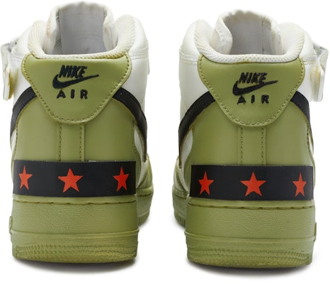 【客製化球鞋】 Nike Air Force 1 Mid 811製造 特勤精英 軍事功能 手繪噴繪 防滑抗磨 中筒 板鞋 男款 軍綠白 Shop 【客製化球鞋】 Nike Air Force 1 Mid 811製造 特勤精英 軍事功能 手繪噴繪 防滑抗磨 中筒 板鞋 男款 軍綠白