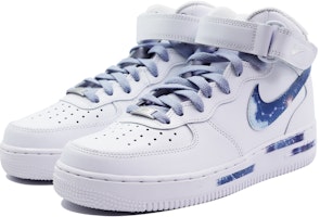 【訂製球鞋】Nike Air Force 1 Mid '07 空軍一號 雲端星海 神秘星空 中筒 板鞋 GS 白藍 Lookbook 【訂製球鞋】Nike Air Force 1 Mid '07 空軍一號 雲端星海 神秘星空 中筒 板鞋 GS 白藍