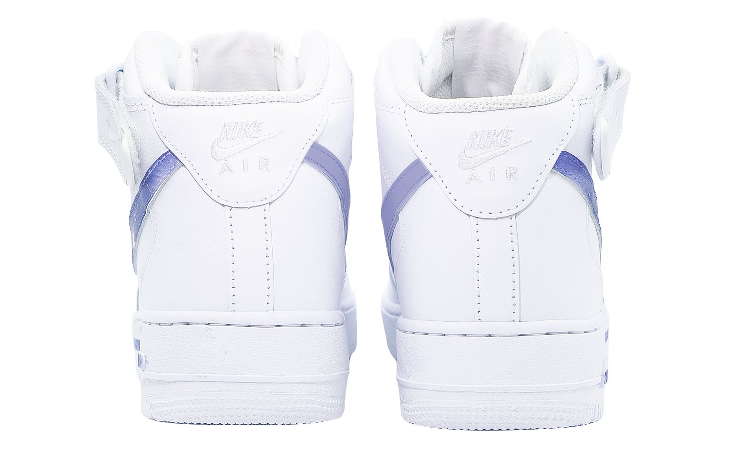 Shop [定制鞋] 耐克空军1号中帮 '神秘银河白蓝' DD9625-100(Team48-云之彼端)