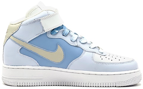 【訂製球鞋】Nike Air Force 1 Mid 空軍一號 校園風 腰果花 中幫 板鞋 男款 藍白 Order 【訂製球鞋】Nike Air Force 1 Mid 空軍一號 校園風 腰果花 中幫 板鞋 男款 藍白