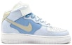Order 【訂製球鞋】Nike Air Force 1 Mid 空軍一號 校園風 腰果花 中幫 板鞋 男款 藍白