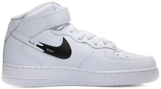 カスタムAF1ミッド「パンダグラデーションスウッシュ」 CW2289-111(Team10-趴趴熊男白黑QD) Order カスタムAF1ミッド「パンダグラデーションスウッシュ」 CW2289-111(Team10-趴趴熊男白黑QD)