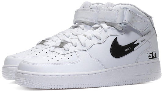 カスタムAF1ミッド「パンダグラデーションスウッシュ」 CW2289-111(Team10-趴趴熊男白黑QD) Lookbook カスタムAF1ミッド「パンダグラデーションスウッシュ」 CW2289-111(Team10-趴趴熊男白黑QD)