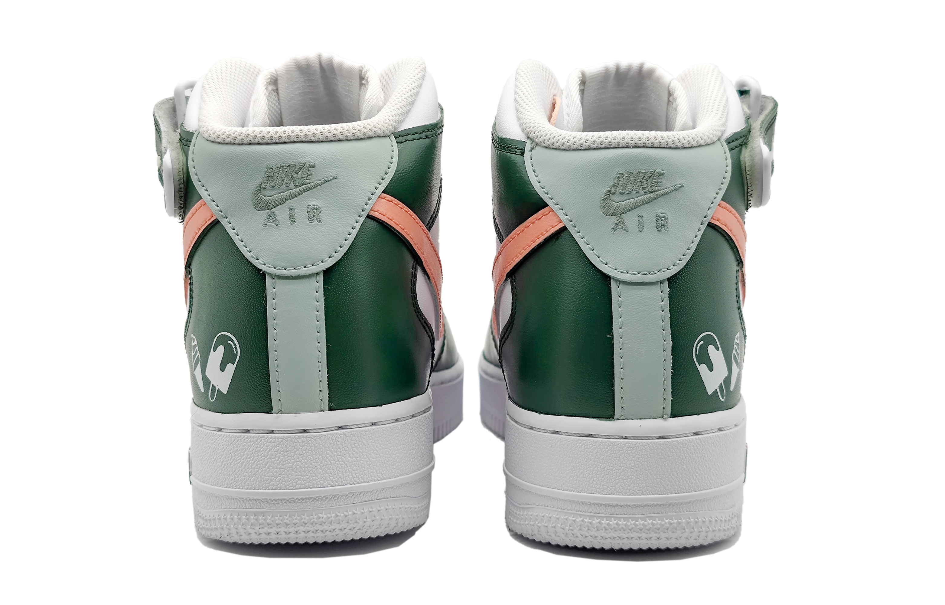 Purchase 나이키 에어포스1 미드 '핑크 크림 말차' (커스텀) DH2933-111(Team16-女款奶油冰淇淋)