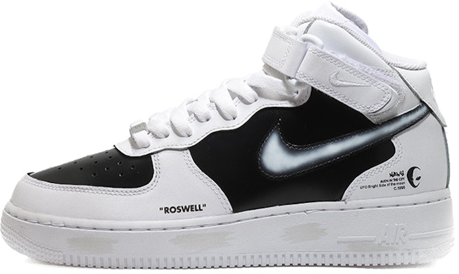 カスタムAF1ミッド「ロズウェル事件」白黒 CW2289-111(Team10-外星人男黑白) Buy カスタムAF1ミッド「ロズウェル事件」白黒 CW2289-111(Team10-外星人男黑白)