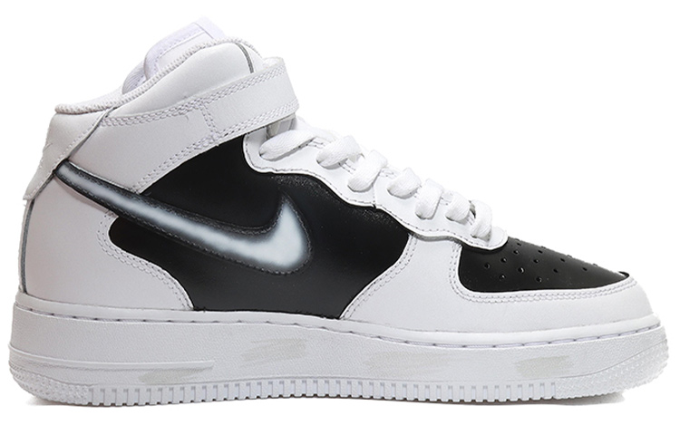 Order カスタムAF1ミッド「ロズウェル事件」白黒 CW2289-111(Team10-外星人男黑白)