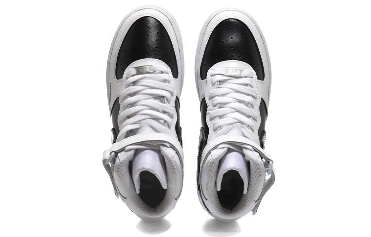 Shop カスタムAF1ミッド「ロズウェル事件」白黒 CW2289-111(Team10-外星人男黑白)