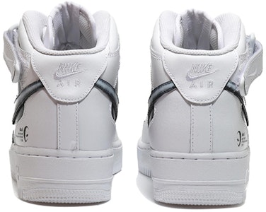 【定制球鞋】Nike Air Force 1 Mid 07 空軍一號 外星人ROSWELL事件 機能 復古做舊 舊報紙 解構鞋帶 復古 中幫 板鞋 男款 白黑 Purchase 【定制球鞋】Nike Air Force 1 Mid 07 空軍一號 外星人ROSWELL事件 機能 復古做舊 舊報紙 解構鞋帶 復古 中幫 板鞋 男款 白黑