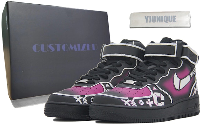 【カスタムシューズ】ナイキ エアフォース1 ミッド 'サイファイ次元錯覚マゼンタ' 315123-001(TEAM110-次元突现SBOX) Buy 【カスタムシューズ】ナイキ エアフォース1 ミッド 'サイファイ次元錯覚マゼンタ' 315123-001(TEAM110-次元突现SBOX)