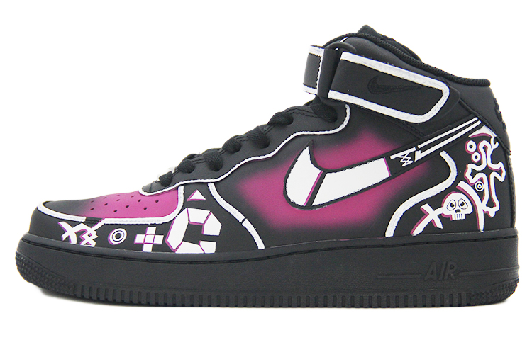Order 【カスタムシューズ】ナイキ エアフォース1 ミッド 'サイファイ次元錯覚マゼンタ' 315123-001（TEAM110-次元突现SBOX）