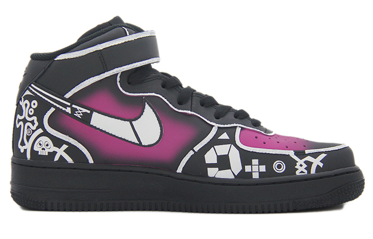 Lookbook 【カスタムシューズ】ナイキ エアフォース1 ミッド 'サイファイ次元錯覚マゼンタ' 315123-001（TEAM110-次元突现SBOX）