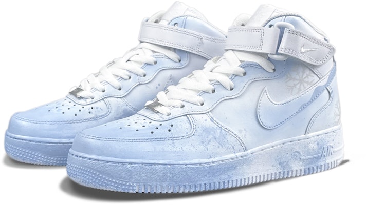 Zapatillas Nike Air Force 1 Mid 'Azul Degradado Copo de Nieve' CW2289-111(TeamTwo-男款冬日圣诞主题) Lookbook Zapatillas Nike Air Force 1 Mid 'Azul Degradado Copo de Nieve' CW2289-111(TeamTwo-男款冬日圣诞主题)