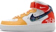 Buy Nike AF1 Mid "星空花火" (カスタム) DH2933-111(Team16-女款万家灯火红黄)