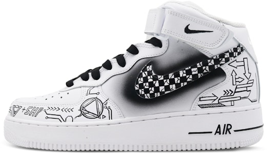 나이키 에어포스1 미드 '테크 체커보드 흑백' (커스텀) CW2289-111(Team8-男款科技风黑白) Buy 나이키 에어포스1 미드 '테크 체커보드 흑백' (커스텀) CW2289-111(Team8-男款科技风黑白)