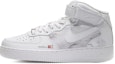 Buy カスタム Nike Air Force 1 Mid "水墨虎山" (グレー/白) CW2289-111(Team10-虎山行男纯白QD)