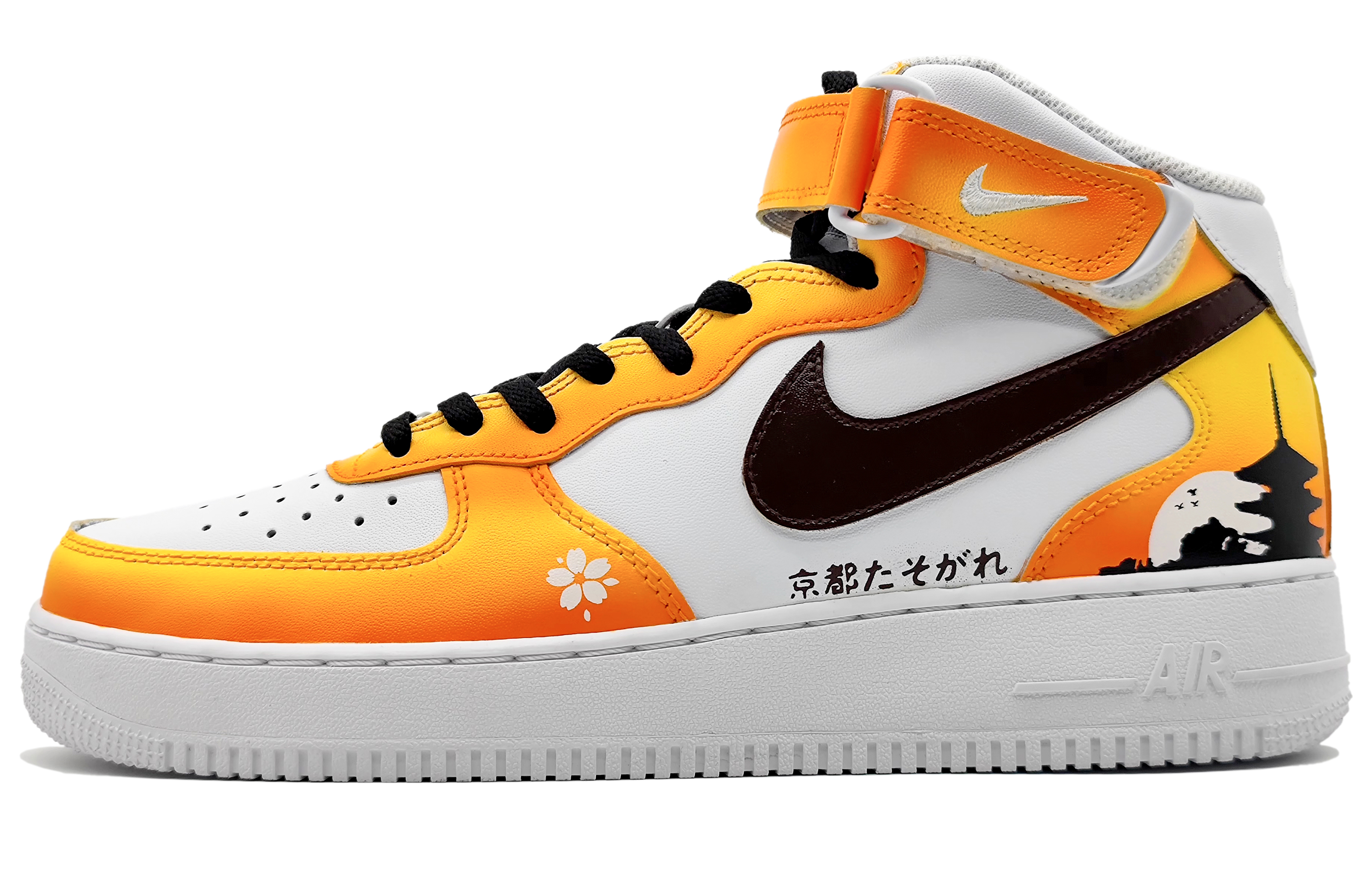 Buy [Sepatu Kustom] Nike Air Force 1 Mid 'Tokyo Twilight - Sakura Menara Senja' CW2289-111(Team16-男款黄昏东京时刻)