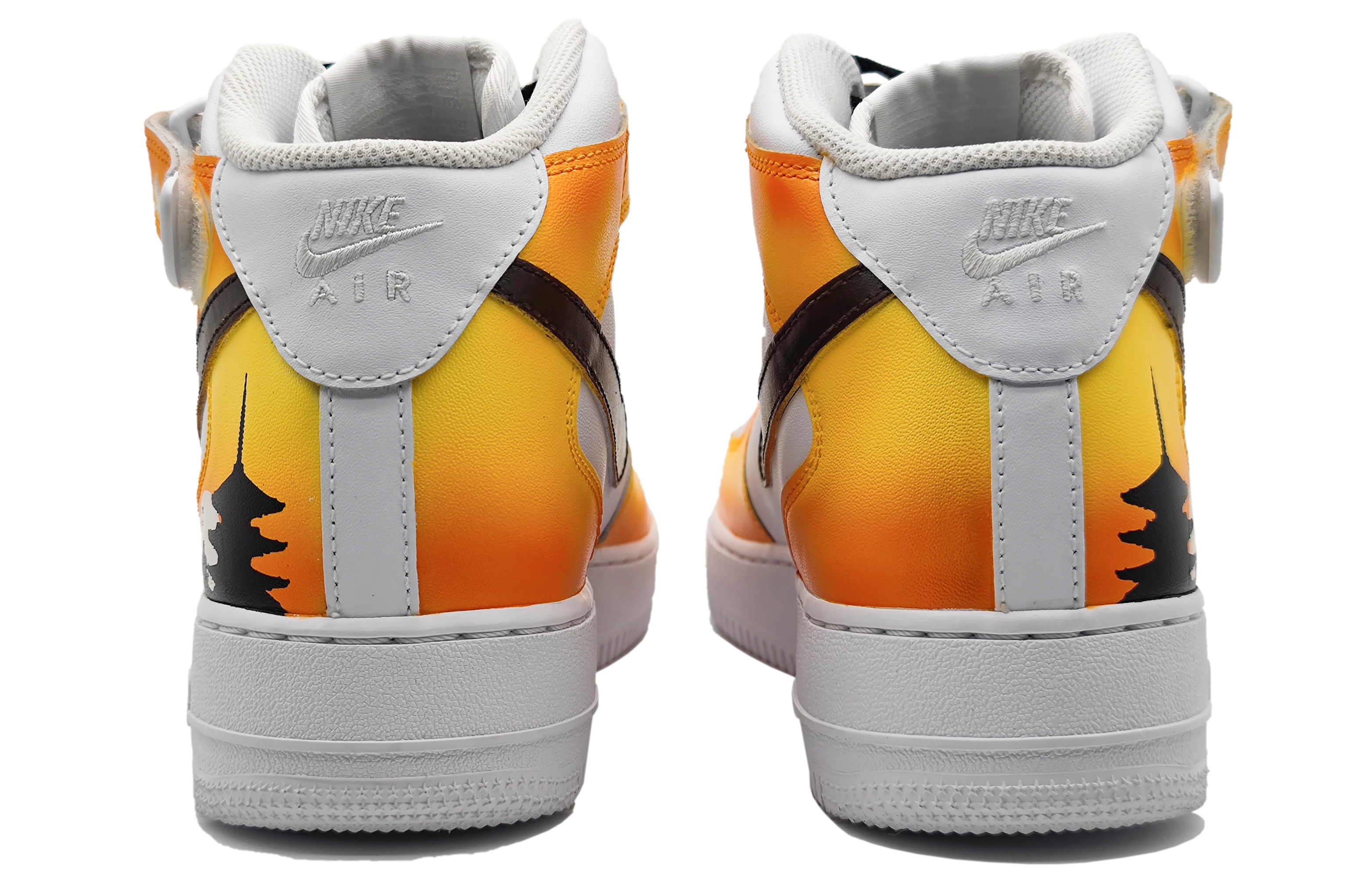 Purchase [Sepatu Kustom] Nike Air Force 1 Mid 'Tokyo Twilight - Sakura Menara Senja' CW2289-111(Team16-男款黄昏东京时刻)