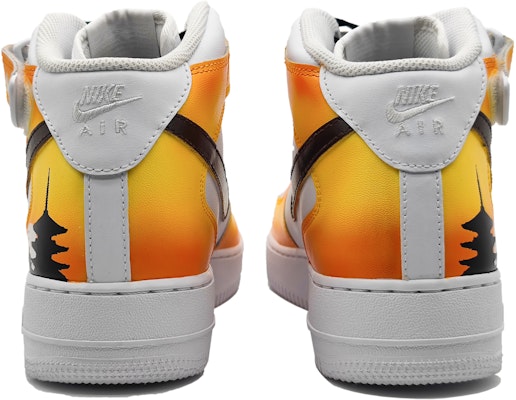 【定制球鞋】 Nike Air Force 1 Mid '07 空軍一號 東京時刻 黃昏 日落櫻花塔 中幫 板鞋 男款 黃橙 Purchase 【定制球鞋】 Nike Air Force 1 Mid '07 空軍一號 東京時刻 黃昏 日落櫻花塔 中幫 板鞋 男款 黃橙