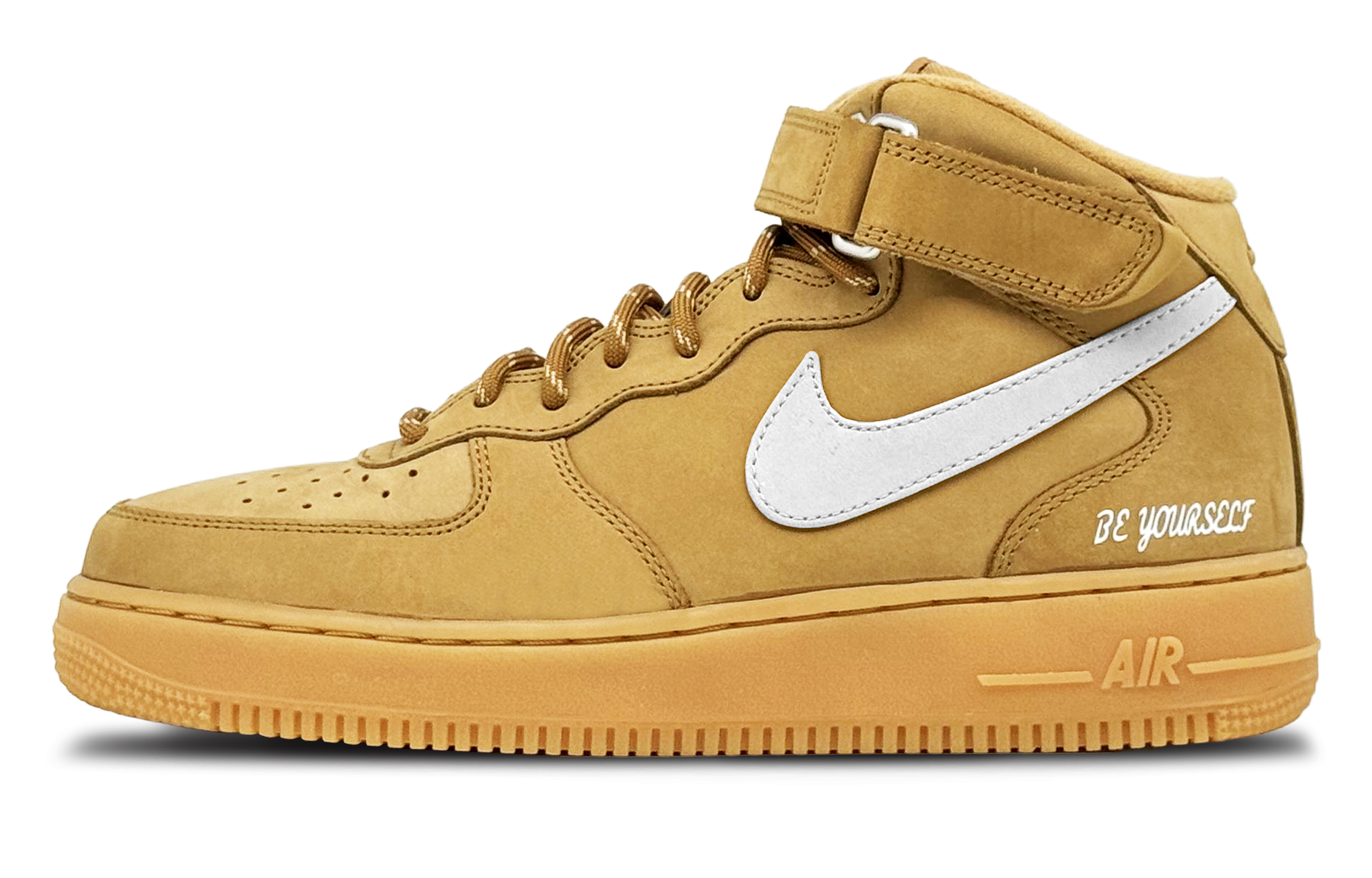 Order 나이키 에어포스 1 미드 '휘트' (커스텀) DJ9158-200(team65-英文小麦-SBOX)