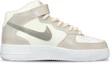 Order 【定製球鞋】 Nike Air Force 1 Mid LE 空軍一號 BEAR 塗鴉仿舊 動漫主題 中幫 板鞋 GS 白黃