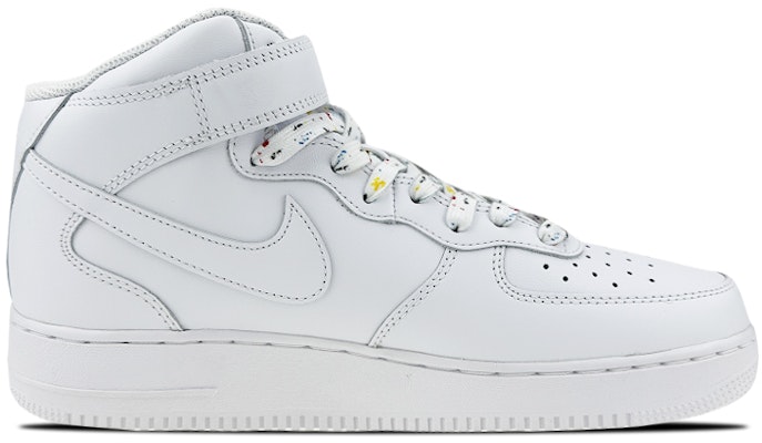 【定制球鞋】 Nike Air Force 1 Mid LE 是在玩鞋 聖誕全家福 塗鴉 中幫 板鞋 GS 白色 Order 【定制球鞋】 Nike Air Force 1 Mid LE 是在玩鞋 聖誕全家福 塗鴉 中幫 板鞋 GS 白色