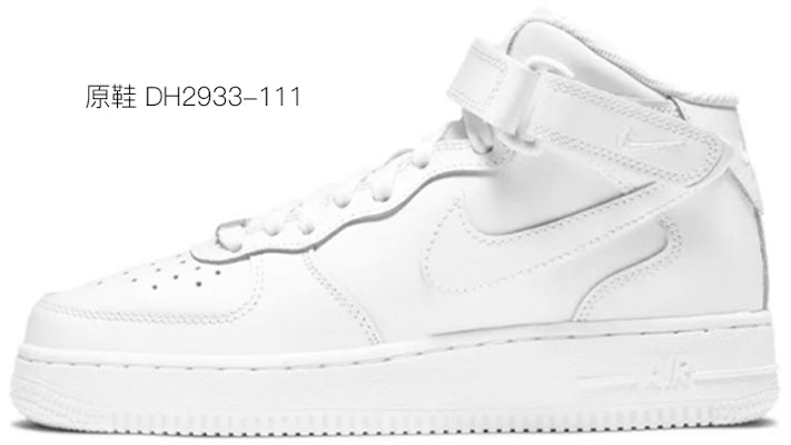 【定制球鞋】 Nike Air Force 1 Mid LE 是在玩鞋 聖誕全家福 塗鴉 中幫 板鞋 GS 白色 Sizing 【定制球鞋】 Nike Air Force 1 Mid LE 是在玩鞋 聖誕全家福 塗鴉 中幫 板鞋 GS 白色