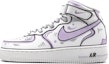 Buy 【定制球鞋】Nike Air Force 1 中筒 LE 動感二次元 手繪結構線 墨線 中筒 板鞋 GS 紫灰