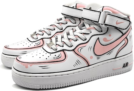 ナイキAF1ミッドLE「ダイナミックアニメ桃灰」 DH2933-111(Team16-女款动感二次元粉灰) Lookbook ナイキAF1ミッドLE「ダイナミックアニメ桃灰」 DH2933-111(Team16-女款动感二次元粉灰)