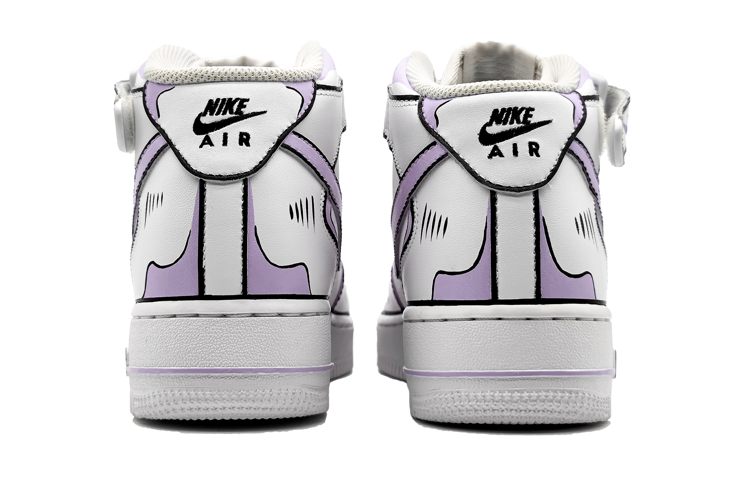 Purchase [Custom Shoes] Nike Air Force 1 Mid LE 'Anime Dinámico - Púrpura Gris' DH2933-111(Team16-女款动感二次元紫灰)