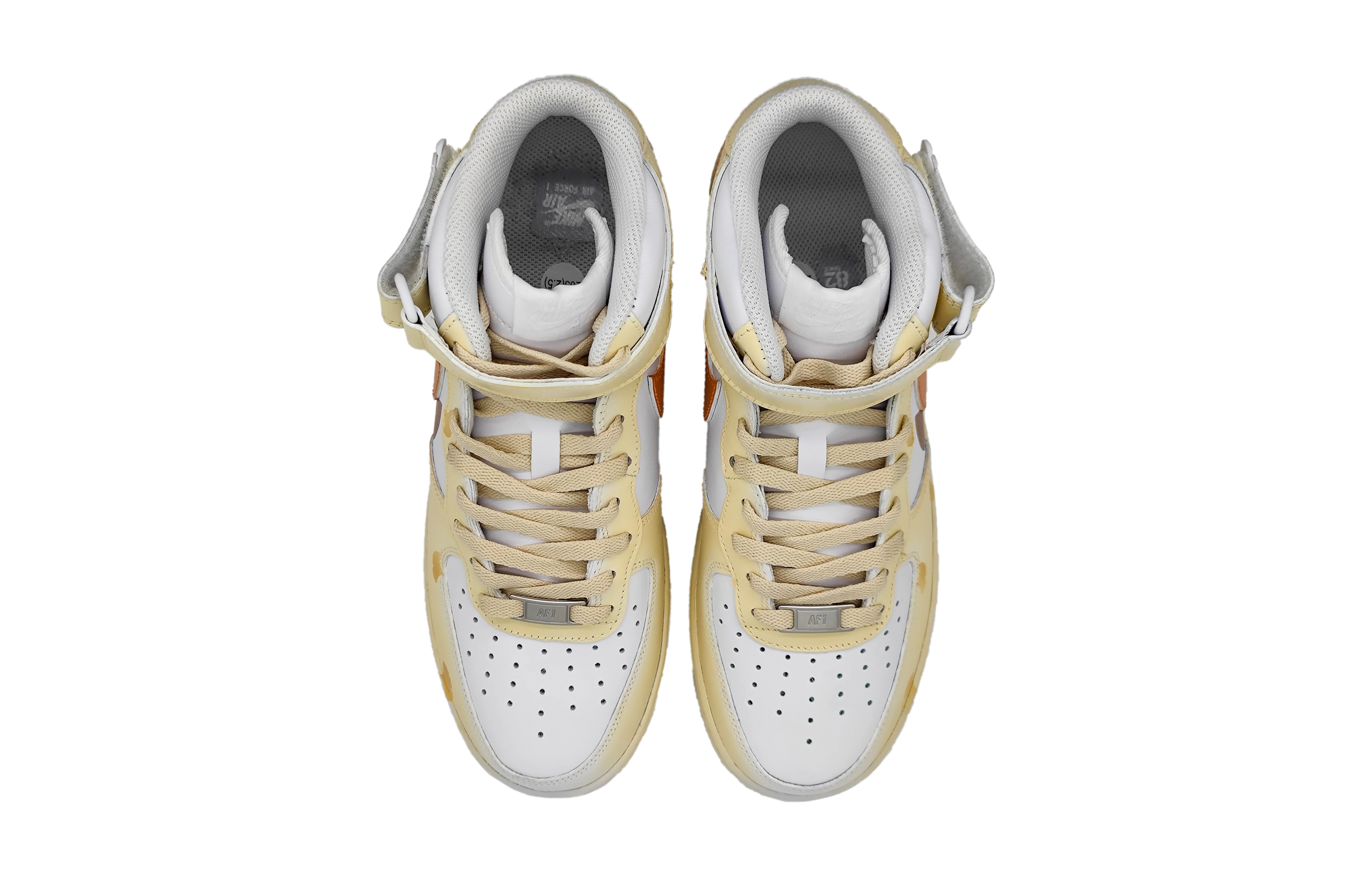 Shop 나이키 에어포스 1 미드 LE '은행잎 노랑-주황' DH2933-111(Team16-女款银杏花开)