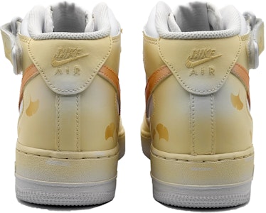 【定制球鞋】Nike Air Force 1 Mid LE 空軍一號 徐徐銀杏 雙漸變 創意雙勾 中幫 板鞋 GS 黃橙 Purchase 【定制球鞋】Nike Air Force 1 Mid LE 空軍一號 徐徐銀杏 雙漸變 創意雙勾 中幫 板鞋 GS 黃橙