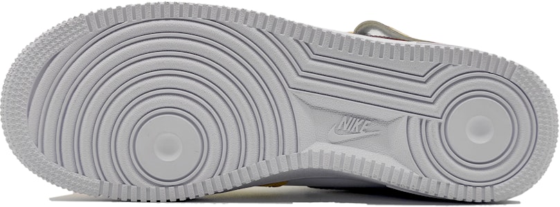 【定制球鞋】Nike Air Force 1 Mid LE 空軍一號 徐徐銀杏 雙漸變 創意雙勾 中幫 板鞋 GS 黃橙 Details for 【定制球鞋】Nike Air Force 1 Mid LE 空軍一號 徐徐銀杏 雙漸變 創意雙勾 中幫 板鞋 GS 黃橙