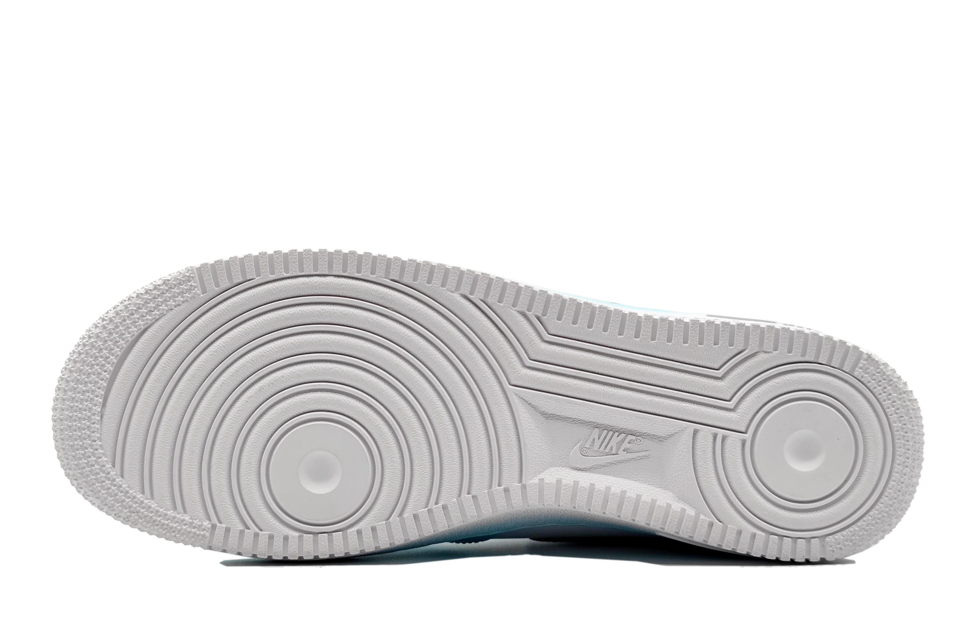 Details for 나이키 에어포스 1 미드 LE '아이스 블루 그라데이션' (커스텀) DH2933-111(Team16-女款踏雪寻梅)