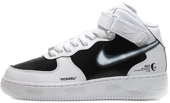 custom-shoes-nike-air-force-1-mid-le-roswell-alien-black-white