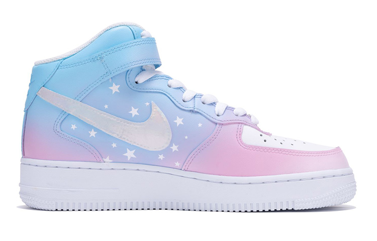 Order [Sneakers Kustom] Nike Air Force 1 Mid LE 'Starry Pastel' DH2933-111(Team11-女款星星蓝粉)